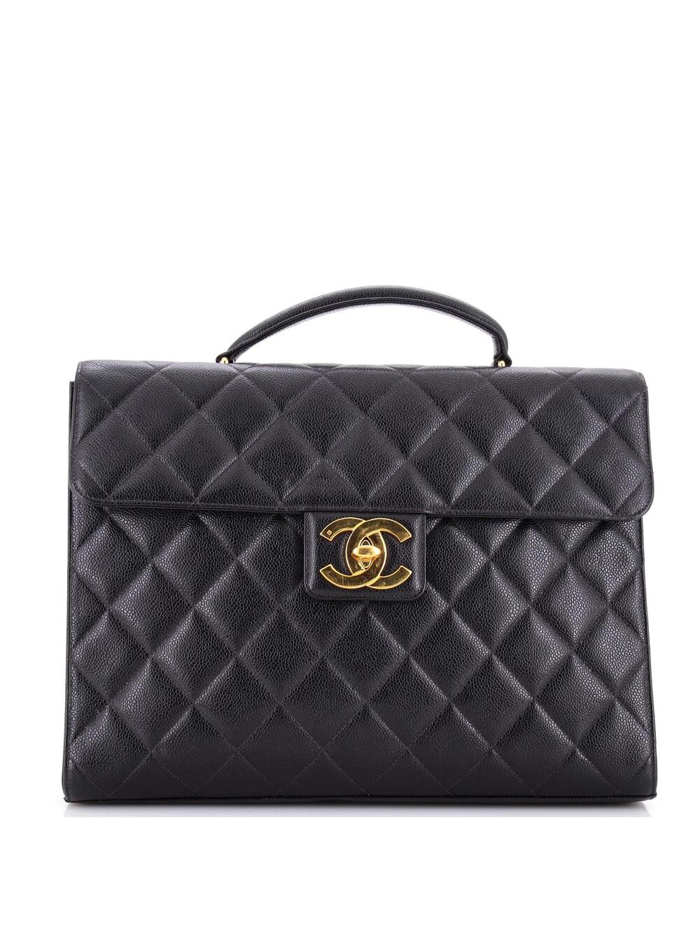 Chanel Vintage Cc Briefcase Quilted #296845C36B